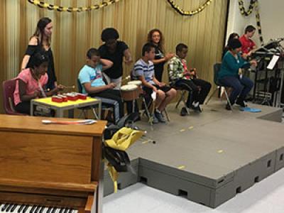 room 10 students perform their musical piece